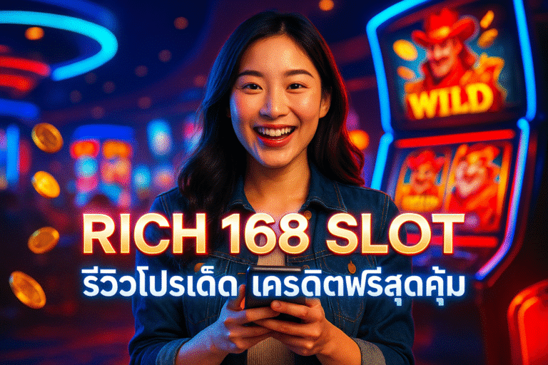 RICH 168 SLOT รีวิวโปรเด็ด เครดิตฟรีสุดคุ้ม